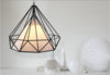 Modern Geometric Pendant Light - Sleek Metal Hanging Chandelier for Dining Room, Kitchen Island & Living Room Decor | Industrial Style Ceiling Fixture