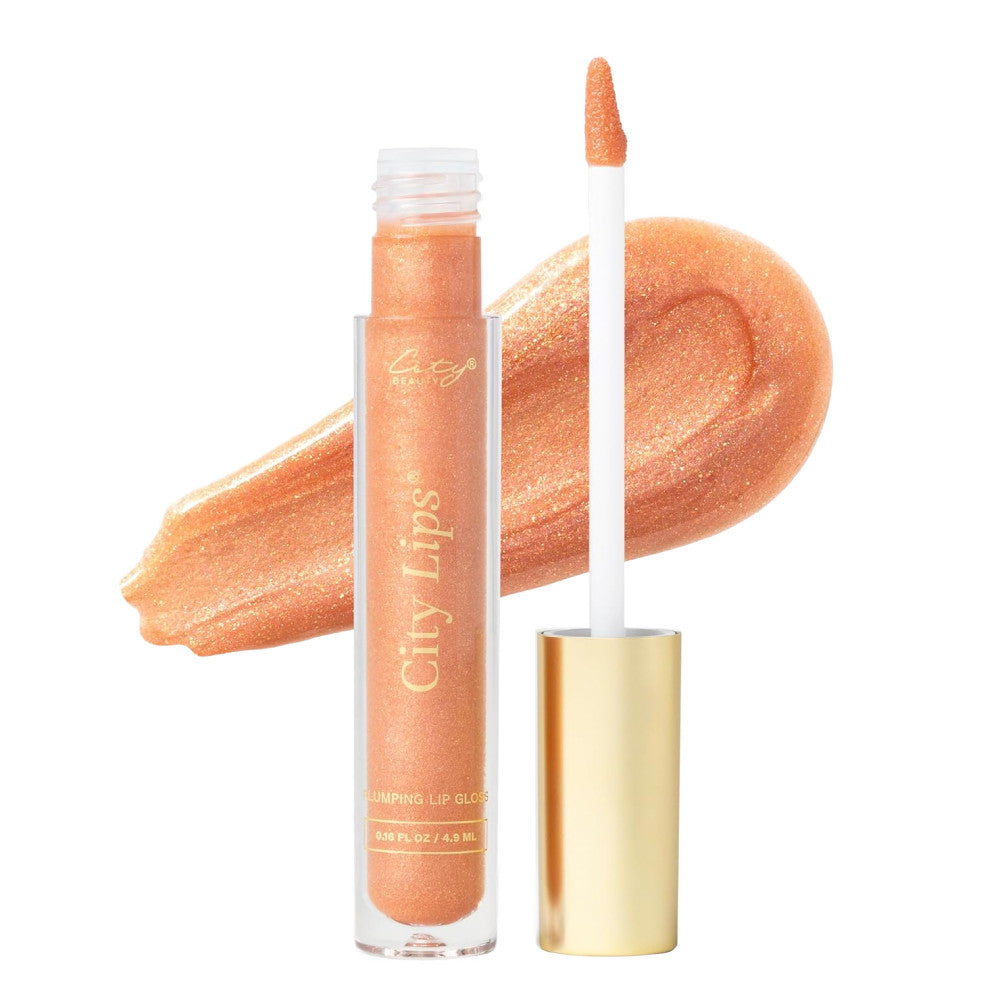 City Lips Color Plumping Lip Gloss - Hydrating & Volumizing Lip Gloss with Natural Tint | Perfect for Everyday Wear, Date Night & Special Occasions
