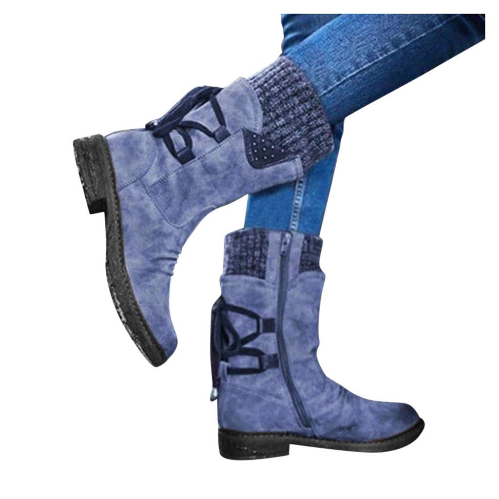 2021 New Women's Winter Warm Lace-Up Snow Boots - Waterproof Non-Slip Outdoor Boots for Hiking, Walking & Cold Weather Fashion