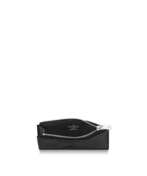 LV Coin Card Holder in Taiga Leather - Slim Wallet for Men & Women - Perfect for Travel, Business & Everyday Use