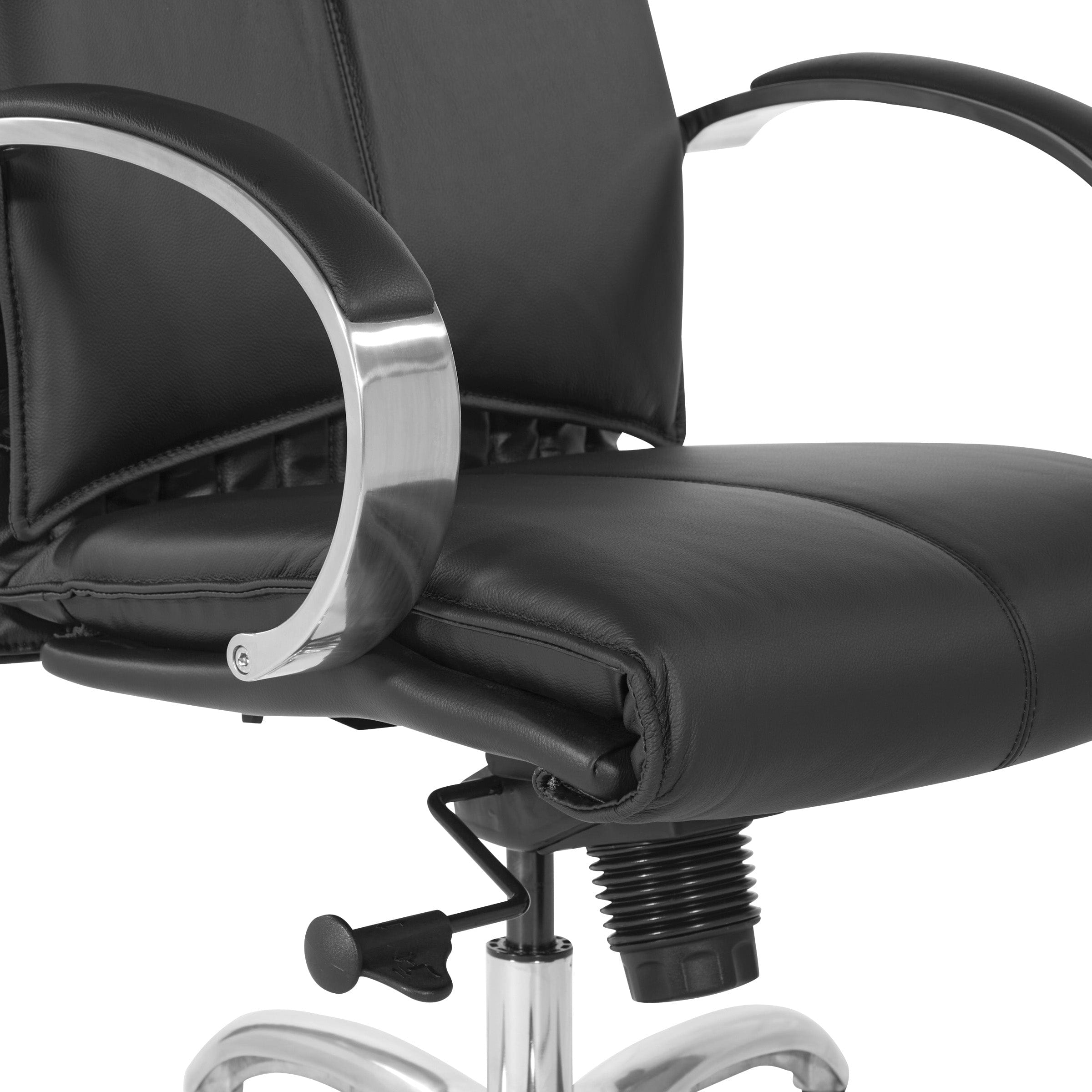 Premium Pro Line II Deluxe Executive Leather Office Chair - Ergonomic High Back Desk Chair with Adjustable Lumbar Support [Model 8200] - Perfect for Home Office, Conference Rooms & Executive Suites