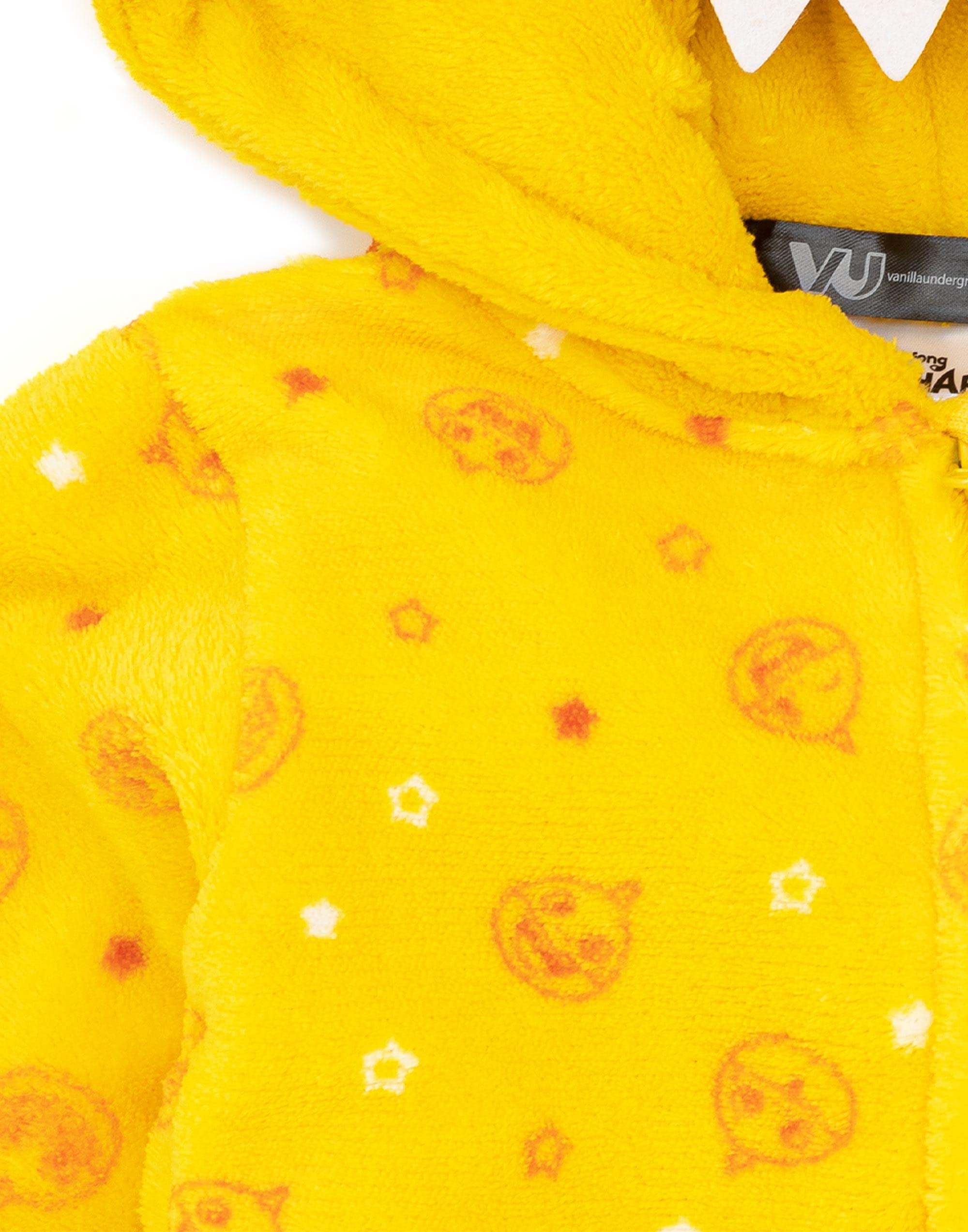 Baby Shark Onesie for Toddlers & Kids - Boys & Girls Yellow Shark PJs with 3D Teeth & Fin | Fleece Zip-Up Hooded Pajamas | Perfect for Shark-Themed Parties, Family Matching Outfits & Cozy Sleepwear