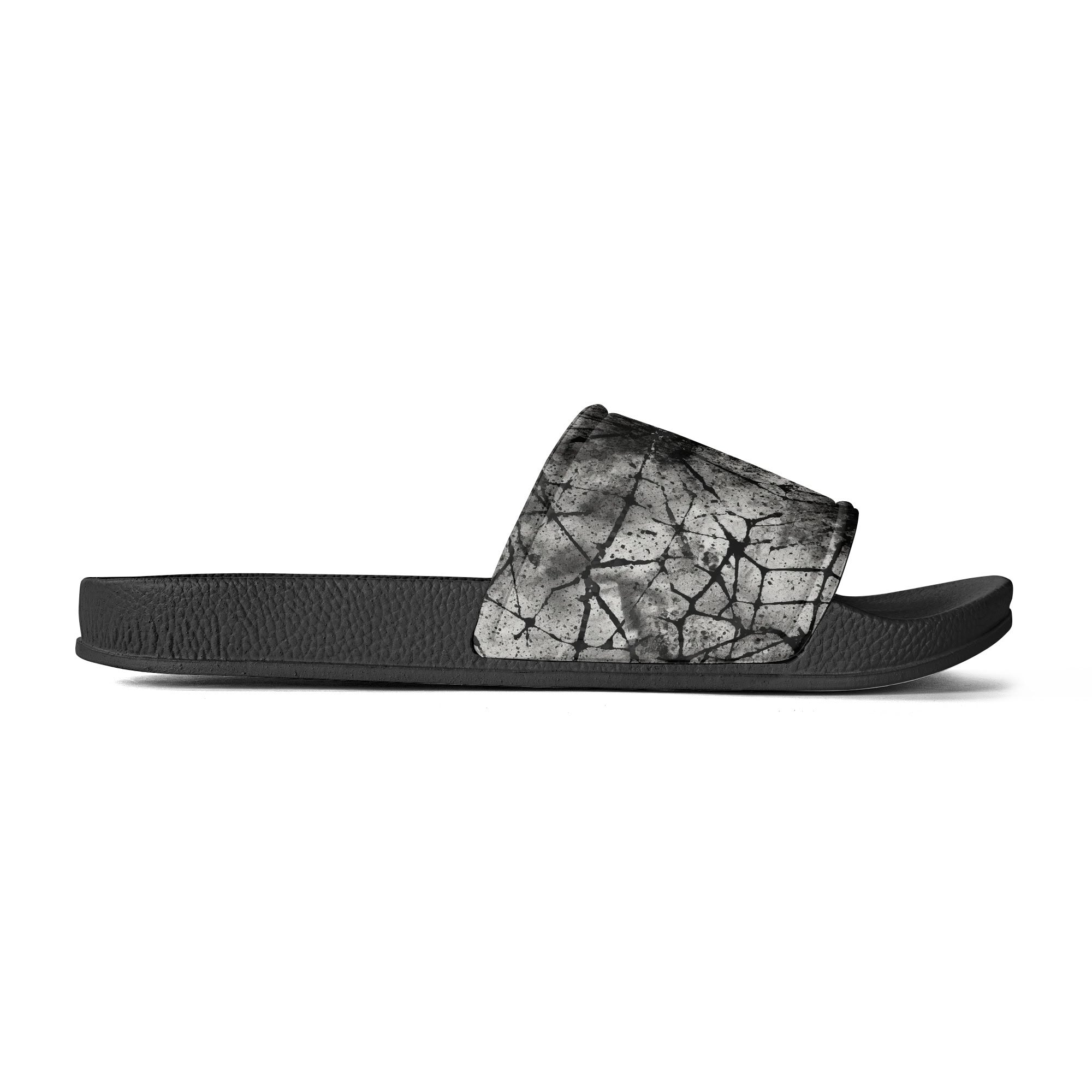 Distressed Men's PVC Sandals - Comfortable & Durable Summer Beach Shoes for Outdoor Walking, Hiking, and Casual Wear