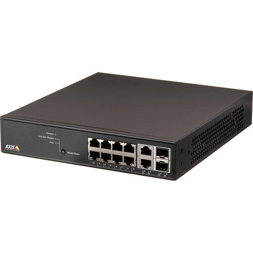 Axis Communications T8508 8-Port Gigabit PoE+ Managed Network Switch for IP Cameras & VoIP Phones - Reliable Power Over Ethernet Solution for Office & Home Security Systems