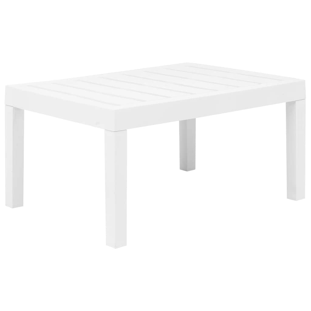 CHARMMA 3-Piece White Plastic Patio Lounge Set - 21kg - Outdoor Furniture for Garden, Poolside & Backyard Relaxation