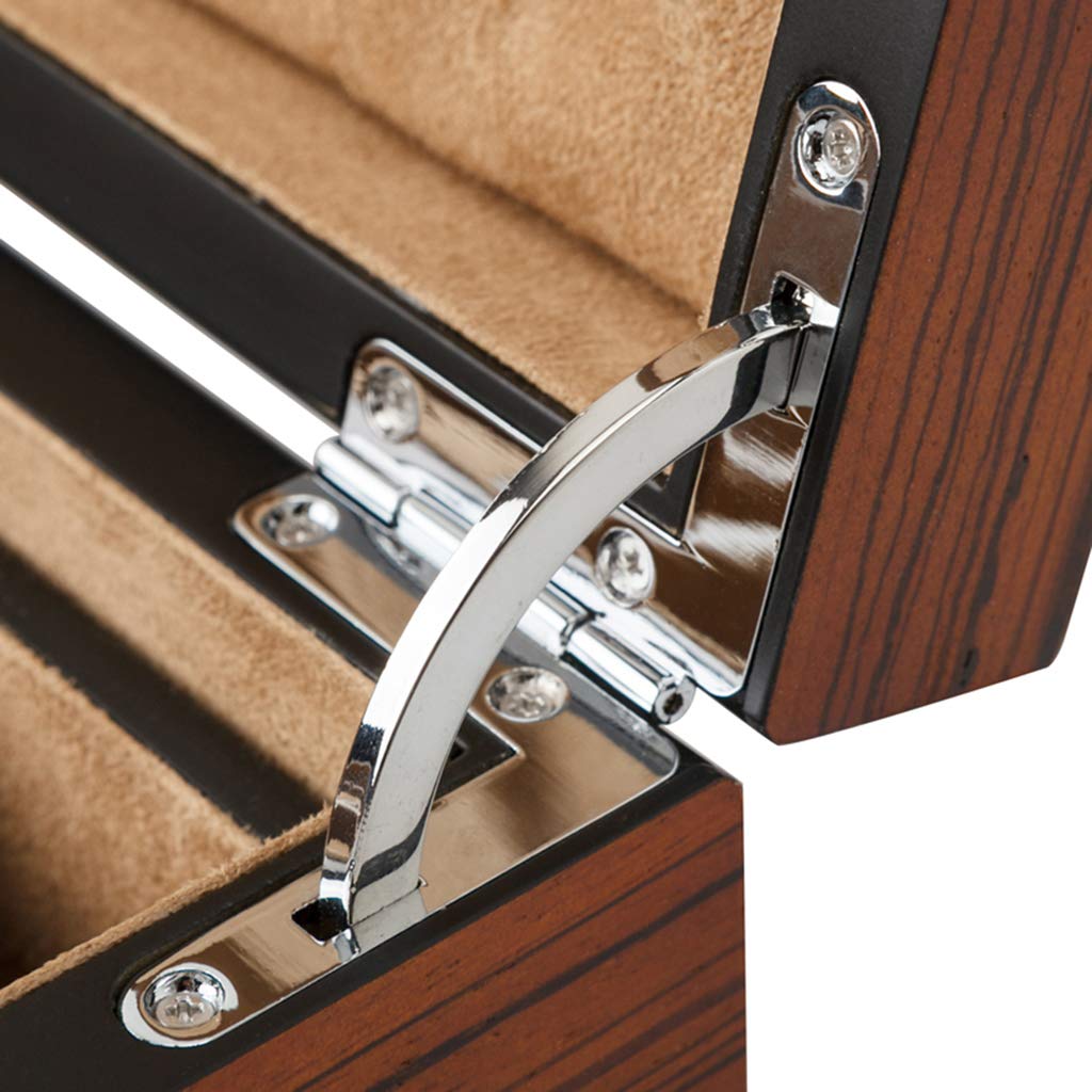 12-Slot Wooden Watch Box with Glass Lid - Luxury Watch Case with Removable Pillows & Velvet Lining - Perfect for Watch Storage, Display, and Travel - Gift for Watch Collectors & Enthusiasts