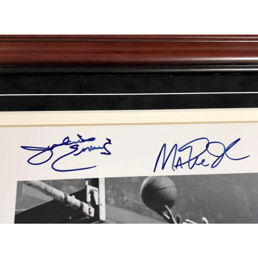 NBA 50 Greatest Players Autographed 16x20 Photo Frame - JSA Certified with Russell, Erving, Barkley, Jabbar +6 Legends - Perfect for Sports Memorabilia Collection & Man Cave Decor