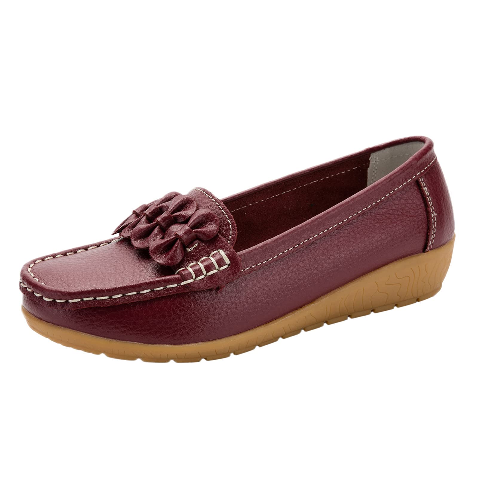 MLAGJSS Women's Slip On Loafers - Comfortable Walking Shoes, Casual Driving Flats with Closed Toe & Platform for Work, Travel & Everyday Wear
