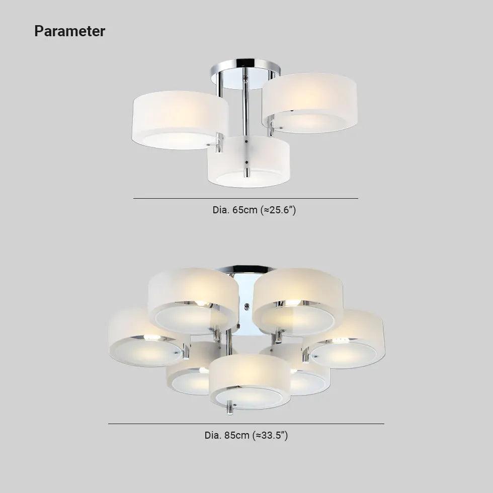 Round Petal LED Flush Mount Ceiling Light - Modern Dimmable Lighting Fixture for Bedroom, Living Room & Kitchen | Energy-Efficient Home Decor