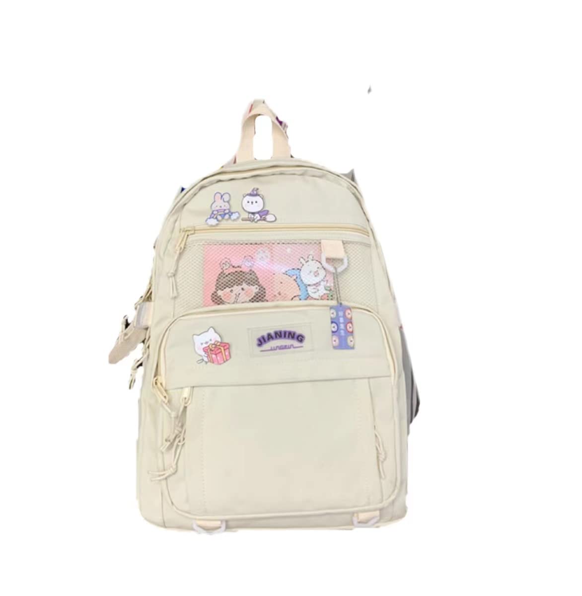 Kawaii Korea Style Backpack for Teens with Laptop Compartment - School & Travel Use