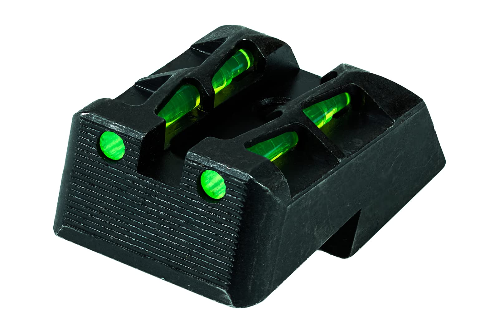 High Visibility Springfield 1911 Fiber Optic Rear Sight - Green for Enhanced Target Acquisition | Perfect for Competitive Shooting & Range Practice