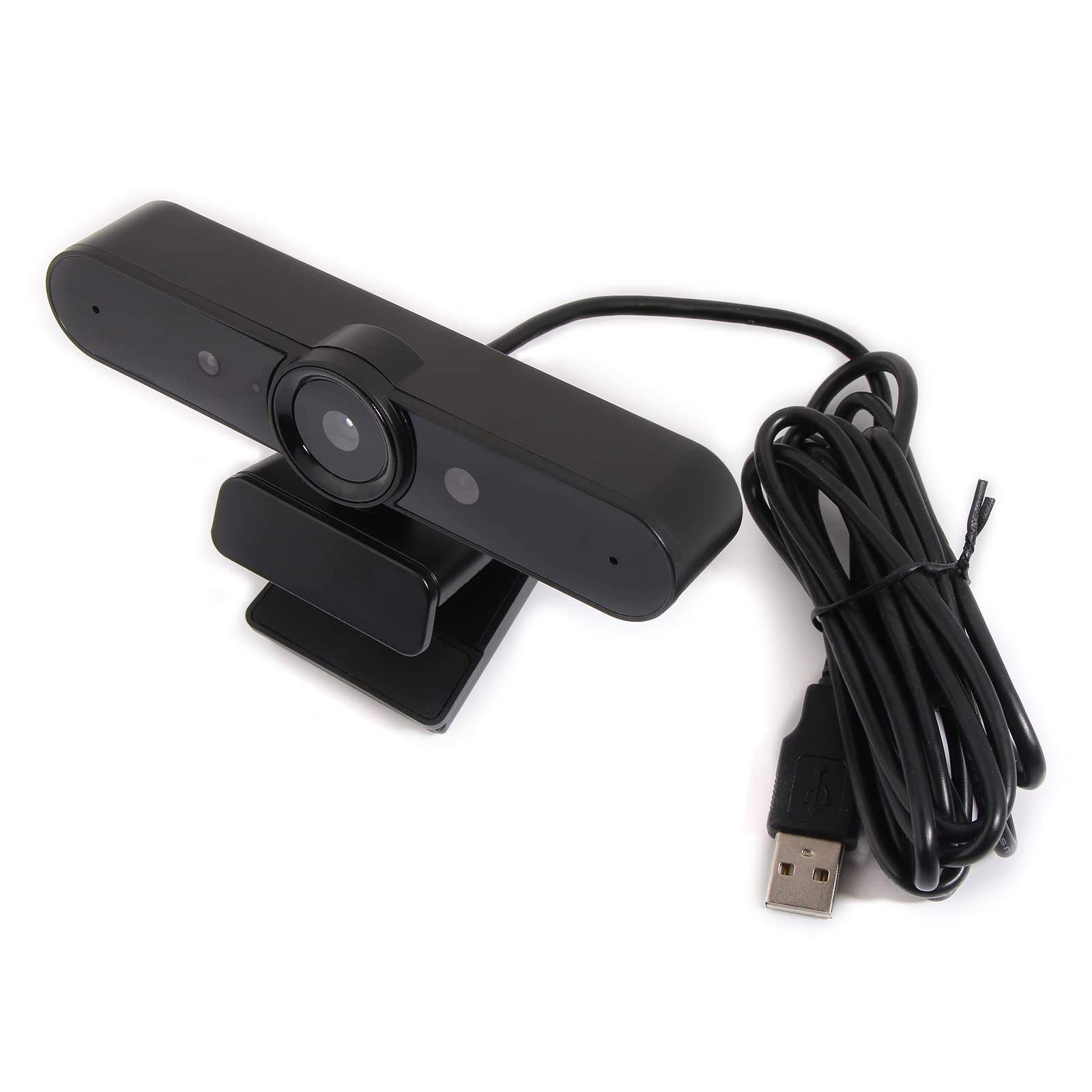 PLCPDM Advanced HD Face Recognition Webcam with USB for Video Calls, Conferences & Online Meetings - Perfect for Remote Work, Zoom, Skype & Webinars