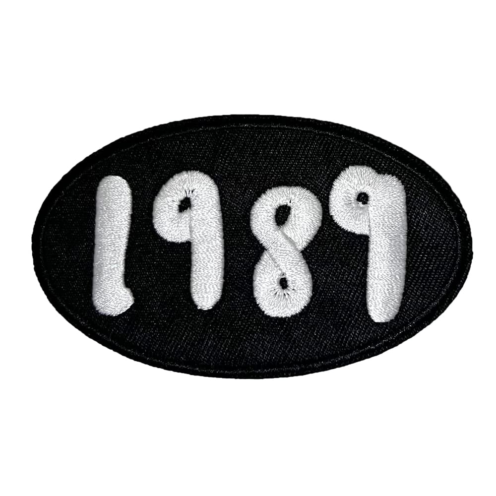 1989 Embroidered Iron-On Patch for Hoodies & Jackets - DIY Customization for Denim, Backpacks & Jeans