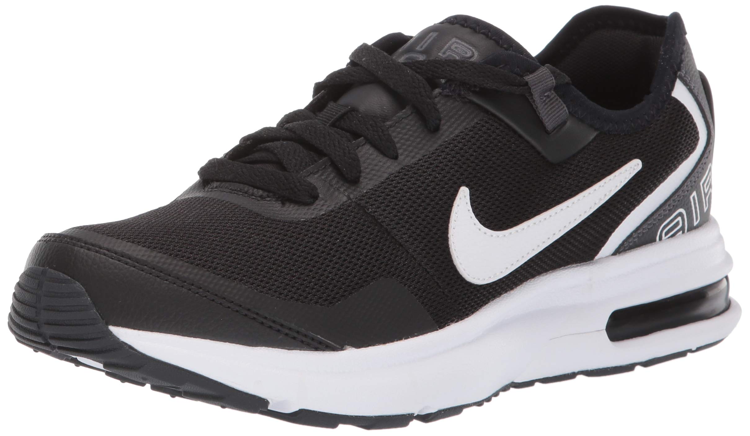 Nike Air Max LB Big Kid's Running Shoes - Black/White (AA3507-001) - Size 6 M US - Comfortable Sneakers for Boys & Girls - Perfect for School, Sports & Everyday Wear