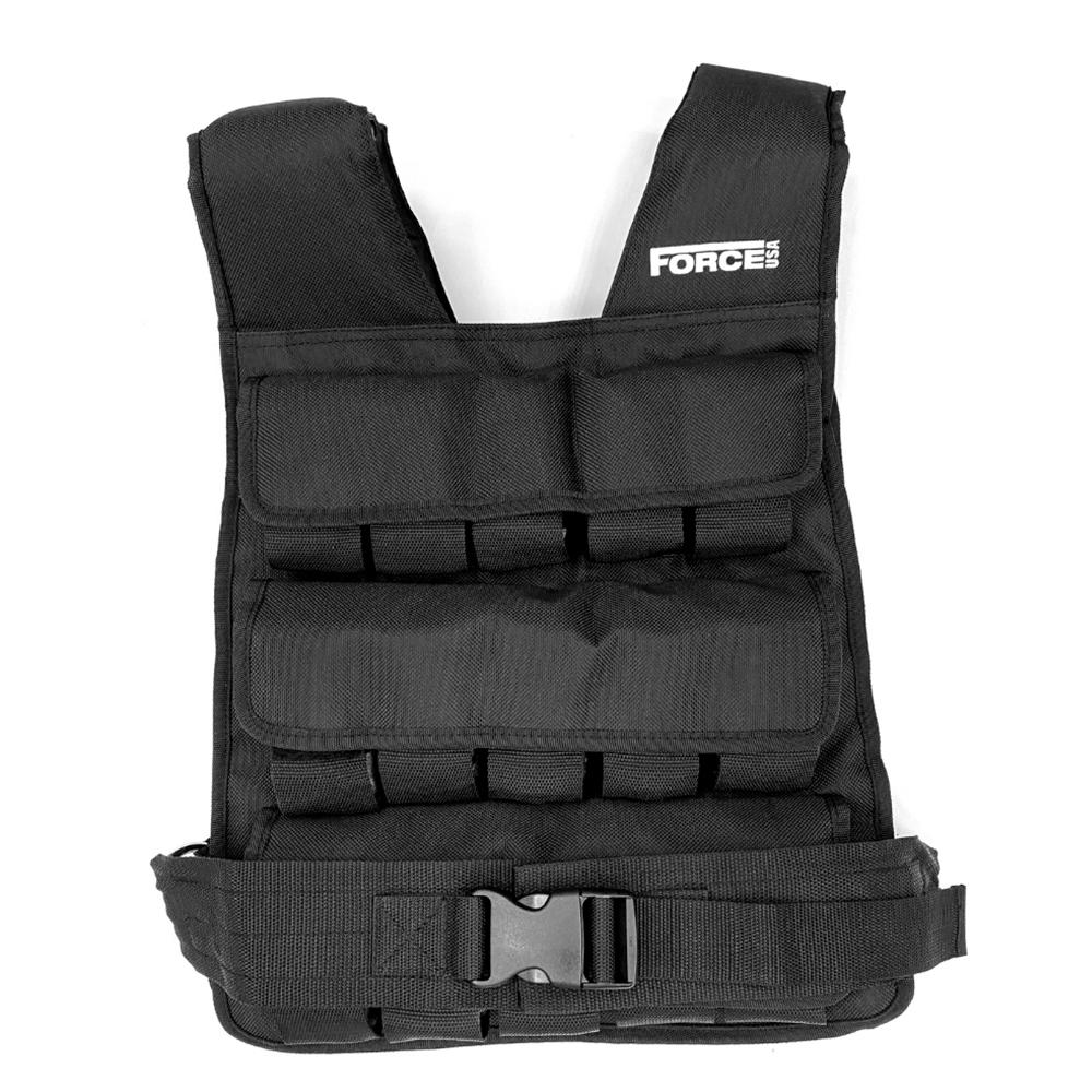 Force USA Weighted Vest 30kg/66lbs - Adjustable for CrossFit, Running & Strength Training - Premium Fitness Gear for Men & Women