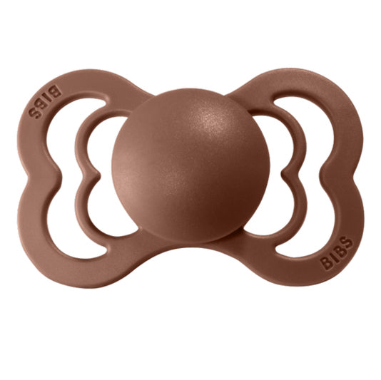 BIBS Supreme Silicone Pacifier for Babies - Natural Woodchuck Design - Soothing & Safe for Newborns, Infants & Toddlers - Perfect for Daycare, Travel & Sleep Comfort
