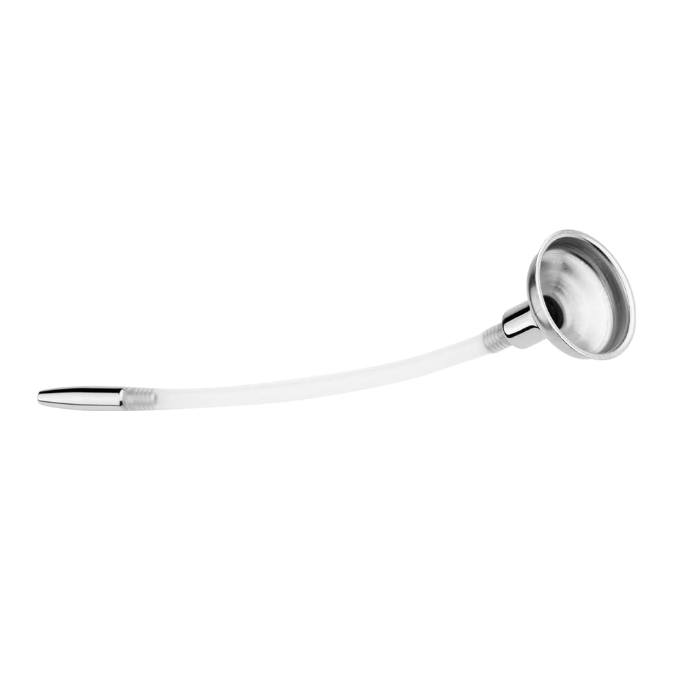 Flexible Urethral Penis Plug - 7.87 Inch Funnel Urethral Sounding Sex Toy for Men | BDSM, Prostate Stimulation & Sensual Play