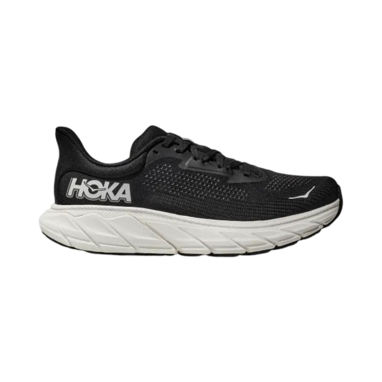 Hoka Arahi 7 Running Shoes for Men - 2E Wide Width in Black & White | Stability Road Running & Jogging Shoes for Flat Feet & Overpronation