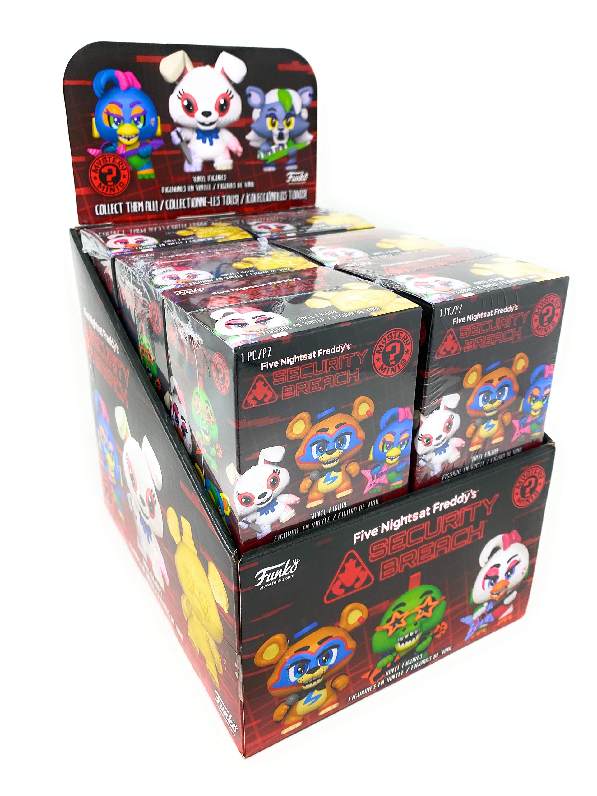 Funko Five Nights at Freddy's Security Breach Mystery Mini Blind Box - Case of 12 Collectible Figures - Perfect for Gaming Fans, Birthday Gifts & Display Collections