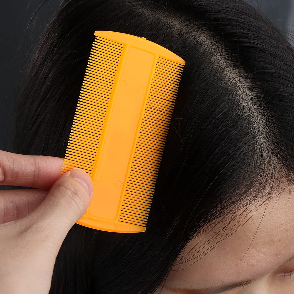 Ghelonadi Plastic Lice Removal Comb for Kids & Adults - Fine Tooth Nit Comb for Dry & Wet Hair - 3 Pack Multicolor Lice Treatment Kit - Perfect for Home, School & Travel Use