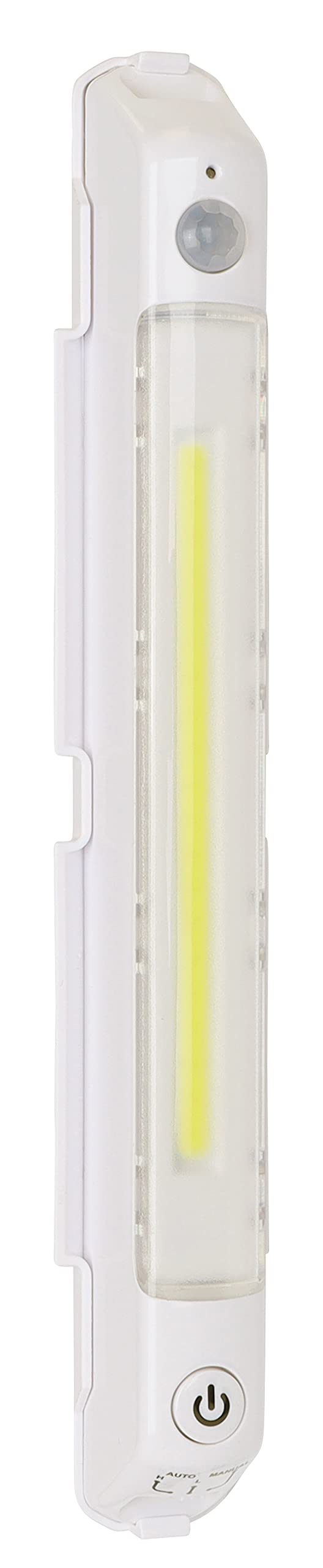 Fulcrum 30050-308 COB Anywhere Sensor Light - White, Motion Activated LED Night Light for Closets, Hallways, Bathrooms & Stairs (Single Pack)