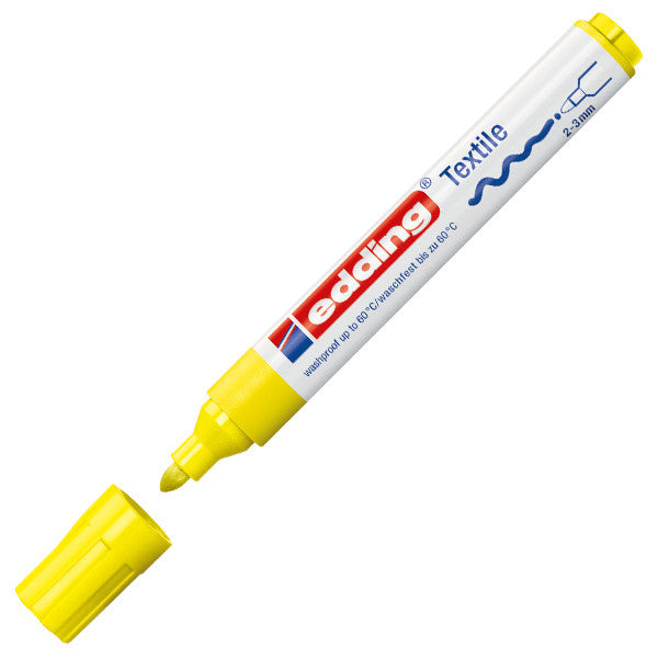 edding 4500 Bullet Tip Textile Marker - Permanent Fabric Marker for Clothes, Shoes & DIY Crafts - Ideal for Customizing T-Shirts, Denim & Canvas Projects
