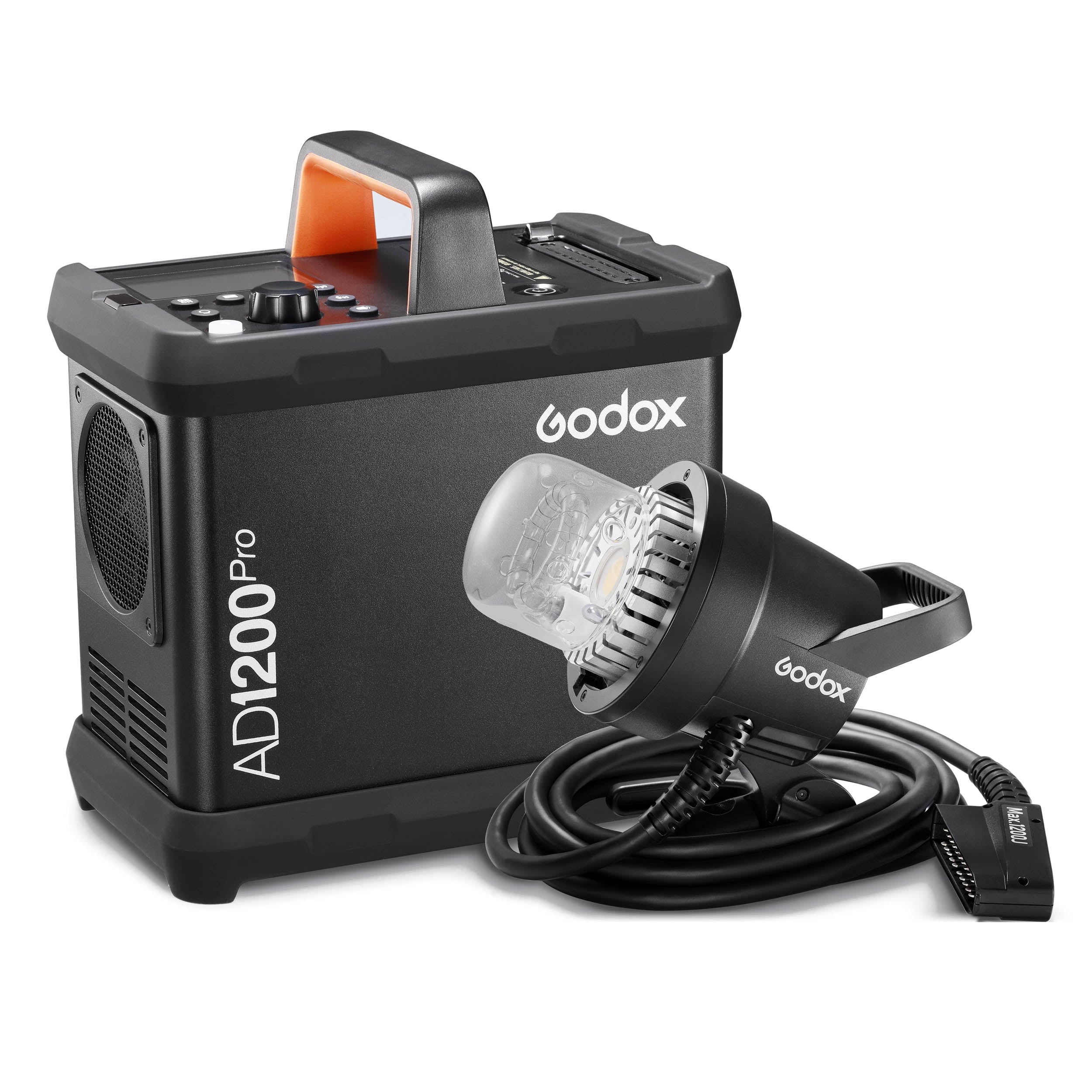 AD1200Pro 1200Ws Portable Battery Power Flash Head and Pack - Professional Photography Lighting Kit for Studio, Outdoor & On-Location Shoots