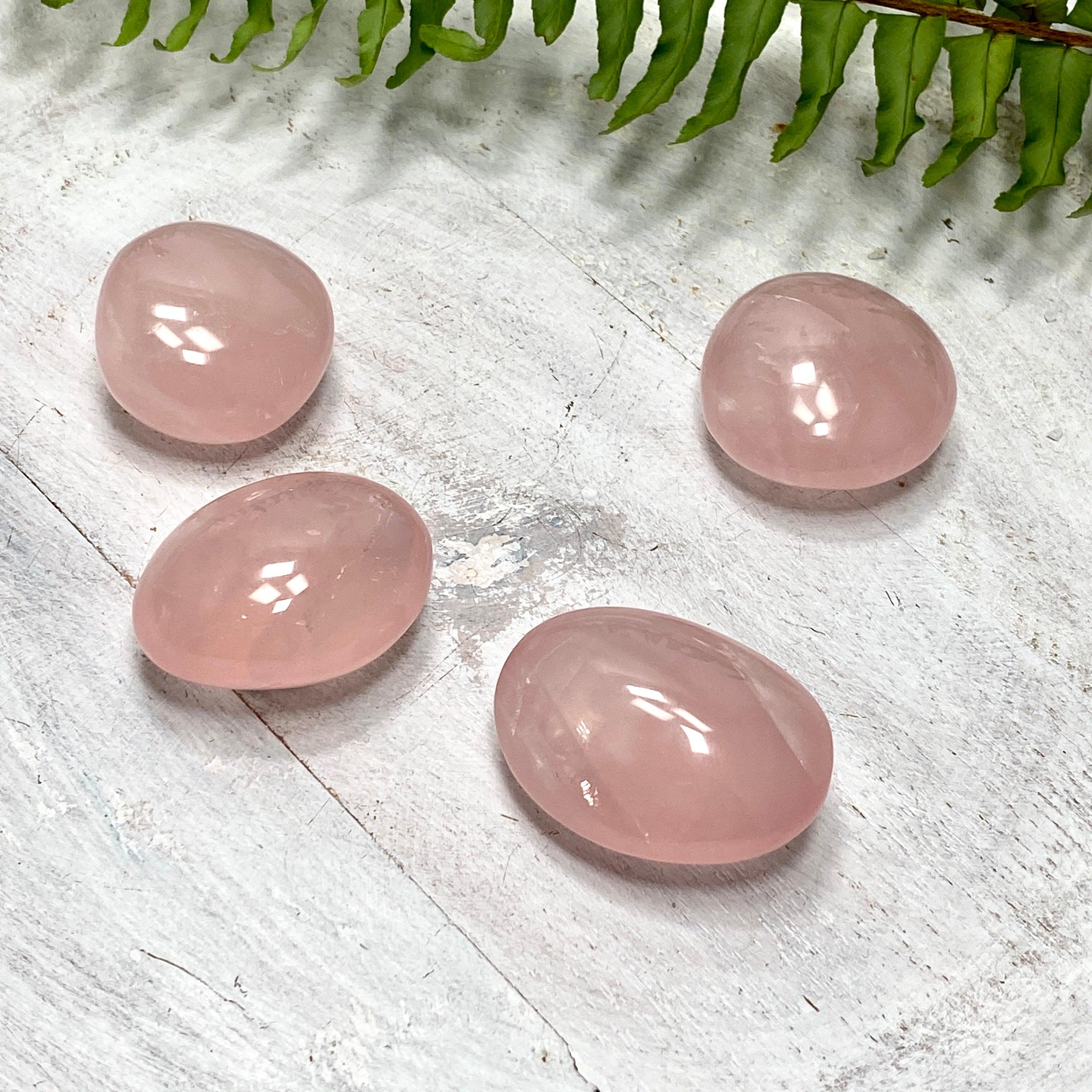 Rose Quartz Palm Stone - Natural Healing Crystal for Stress Relief & Emotional Balance | Perfect for Meditation, Reiki, and Home Decor