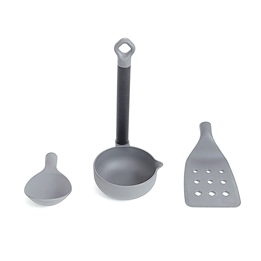 Premium Stainless Steel Cooking Utensil Set - 12-Piece Nonstick Kitchen Tools with Heat-Resistant Nylon Heads - Perfect for Frying, Baking & Everyday Cooking