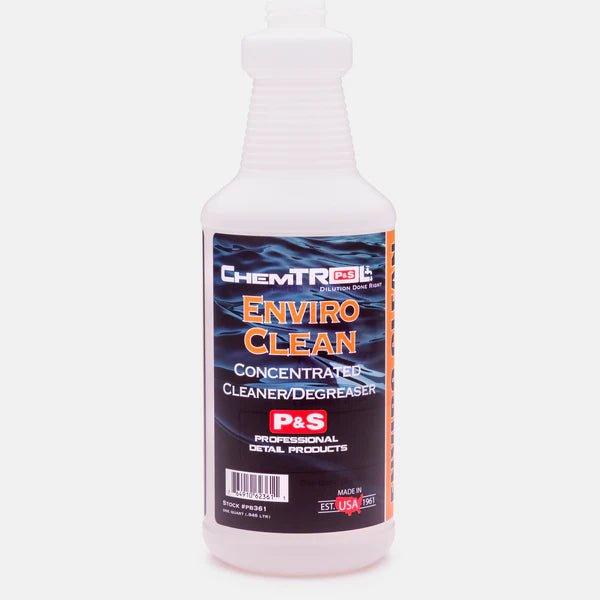 P&S Safety Bottle Enviro Clean 32 oz - Eco-Friendly Cleaning Solution for Car Detailing, Home & Industrial Use