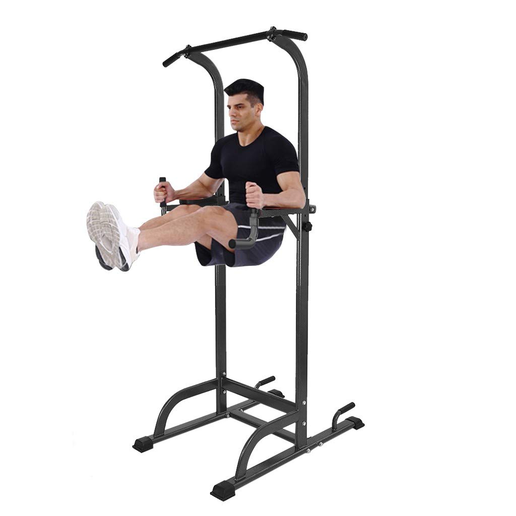 Livebest Heavy Duty Power Tower - Adjustable Pull Up Bar, Multi-Function Strength Training Dip Stand for Home Gym | Perfect for Full-Body Workouts, Calisthenics & Strength Training at Home