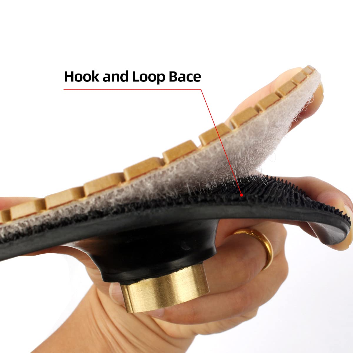 3 Inch 2Pcs Flexible Rubber Backer Pad for Angle Grinder - 5/8