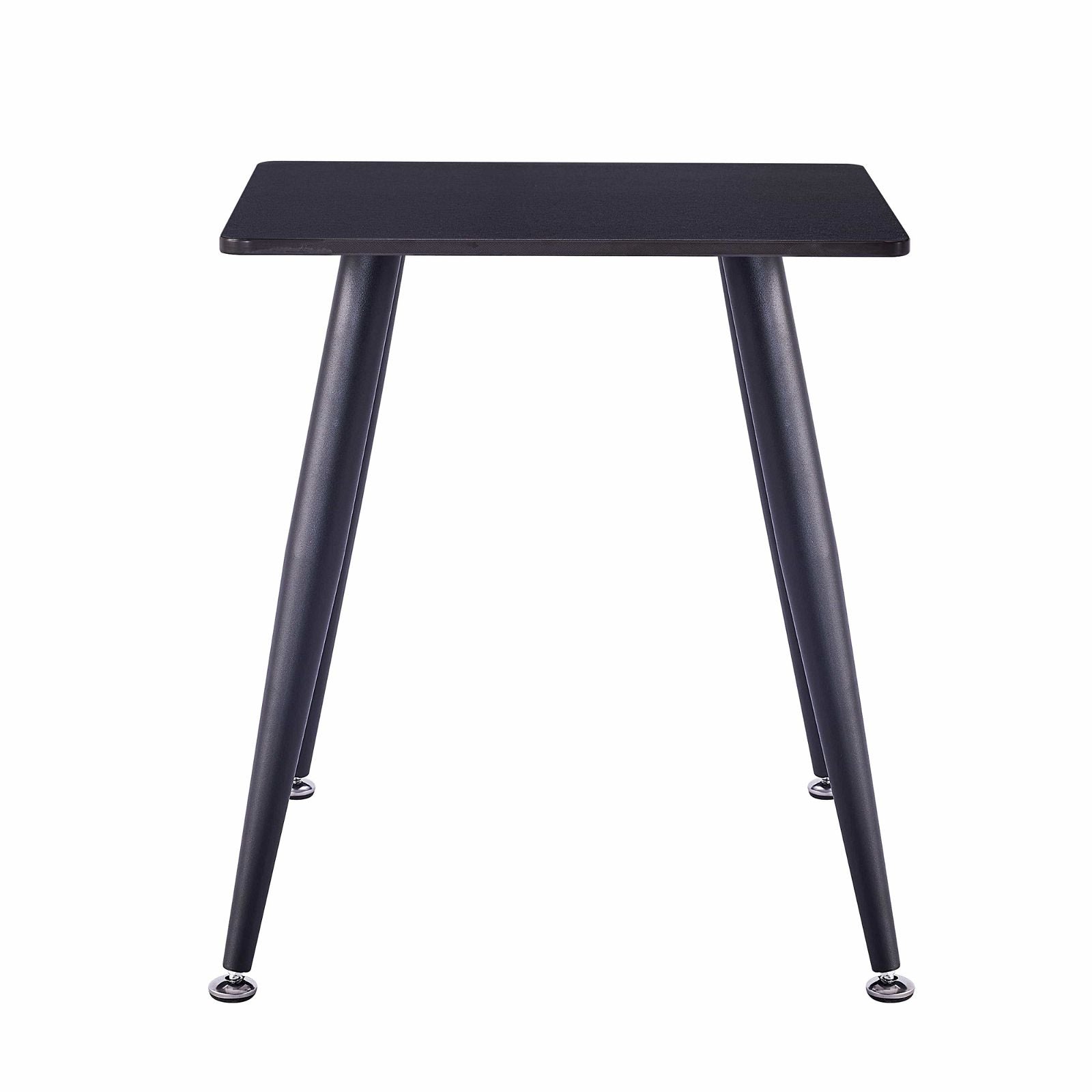 Criterionâ¢ Black Sintered Stone End Table with Sturdy Metal Legs - Modern Side Table for Living Room, Bedroom & Office Decor