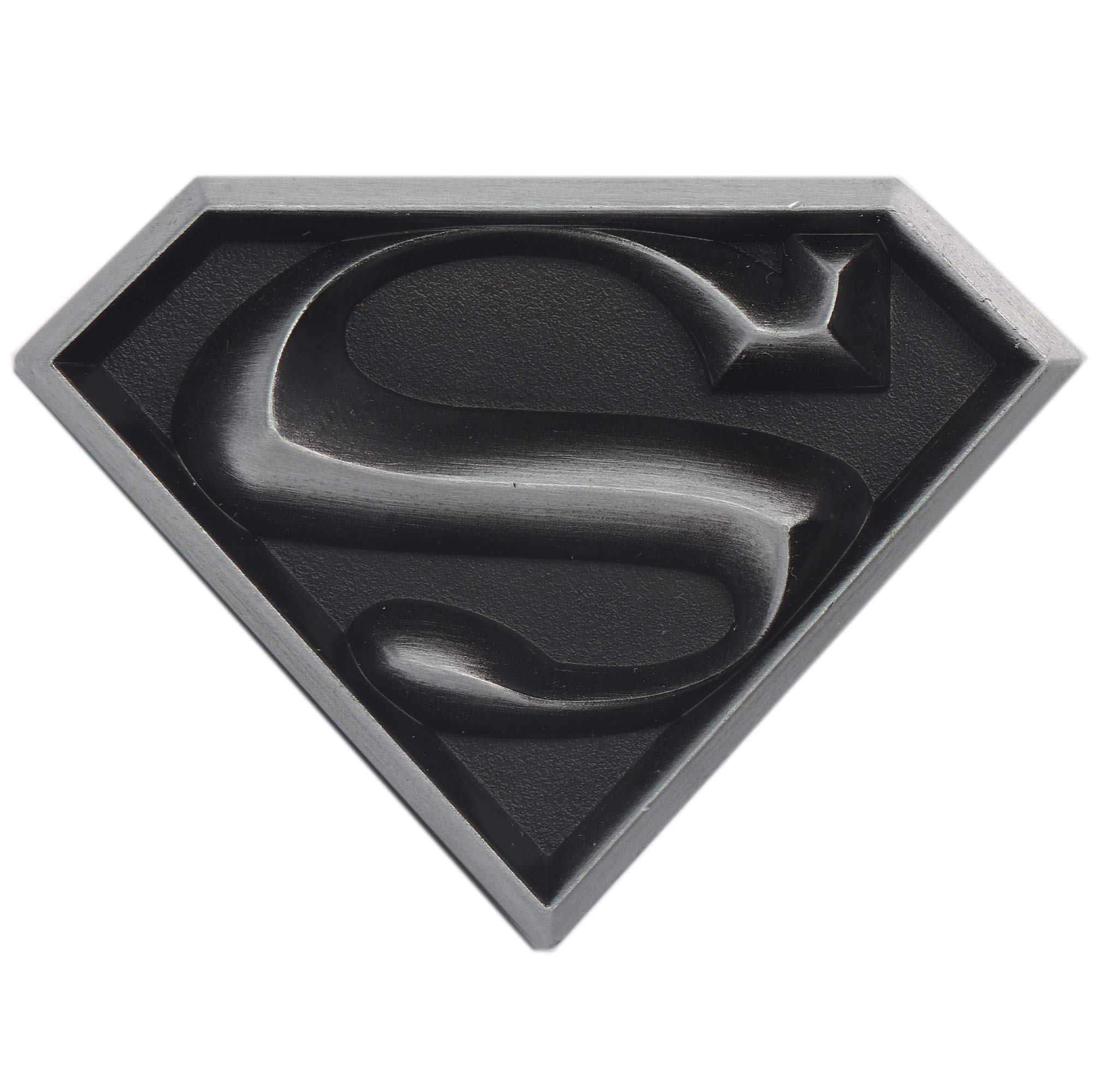 DC Comics Superman Logo Embossed Metal Dresser Knob - Superhero Themed Drawer Pull for Bedroom, Man Cave & Home Decor (Set of 1) - Perfect for Comic Book Fans & Superman Collectors