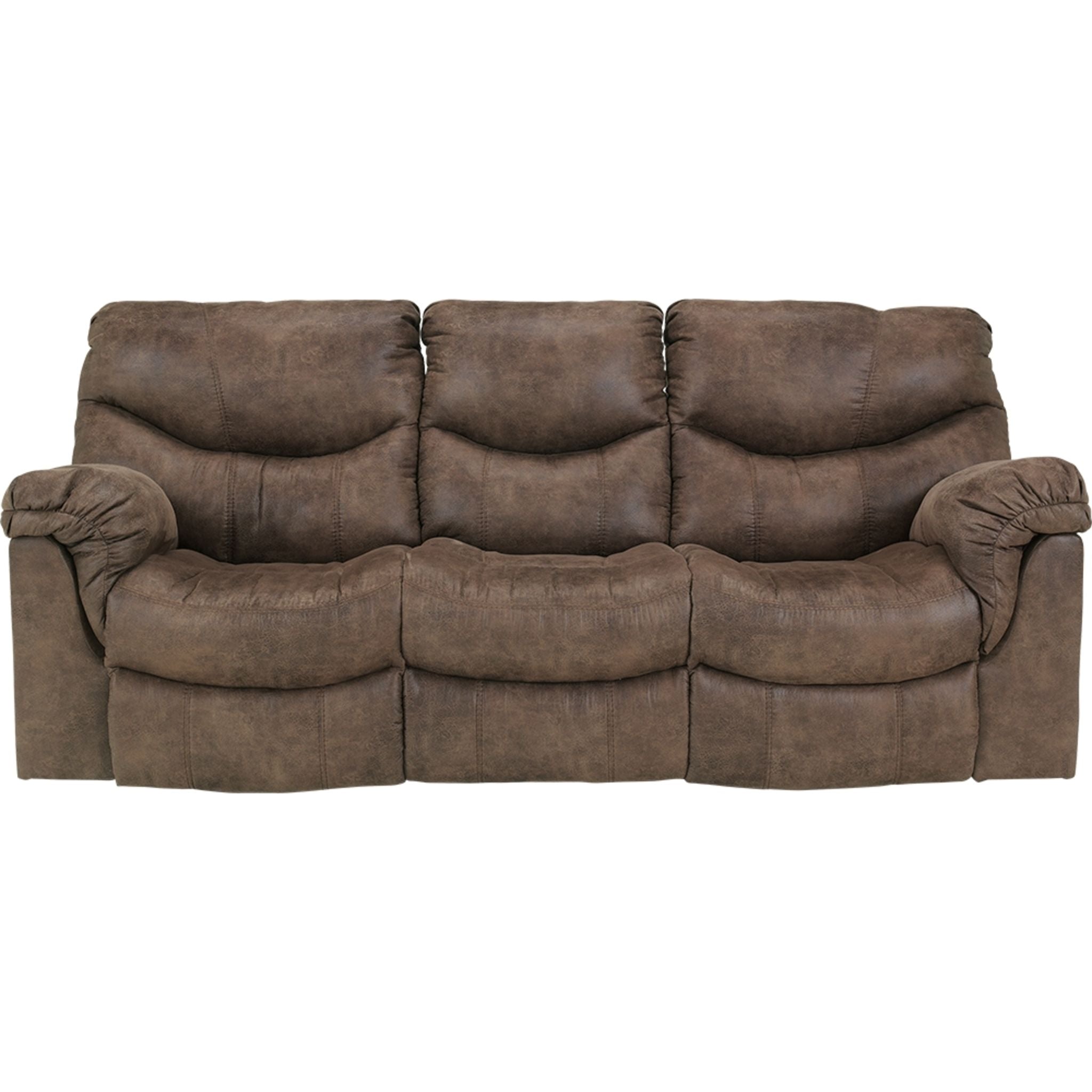 Alzena Reclining Sofa - Modern Linen Fabric Sectional Couch with Adjustable Headrest and Lumbar Support (Gunsmoke Gray) | Perfect for Living Room, Home Theater & Small Spaces