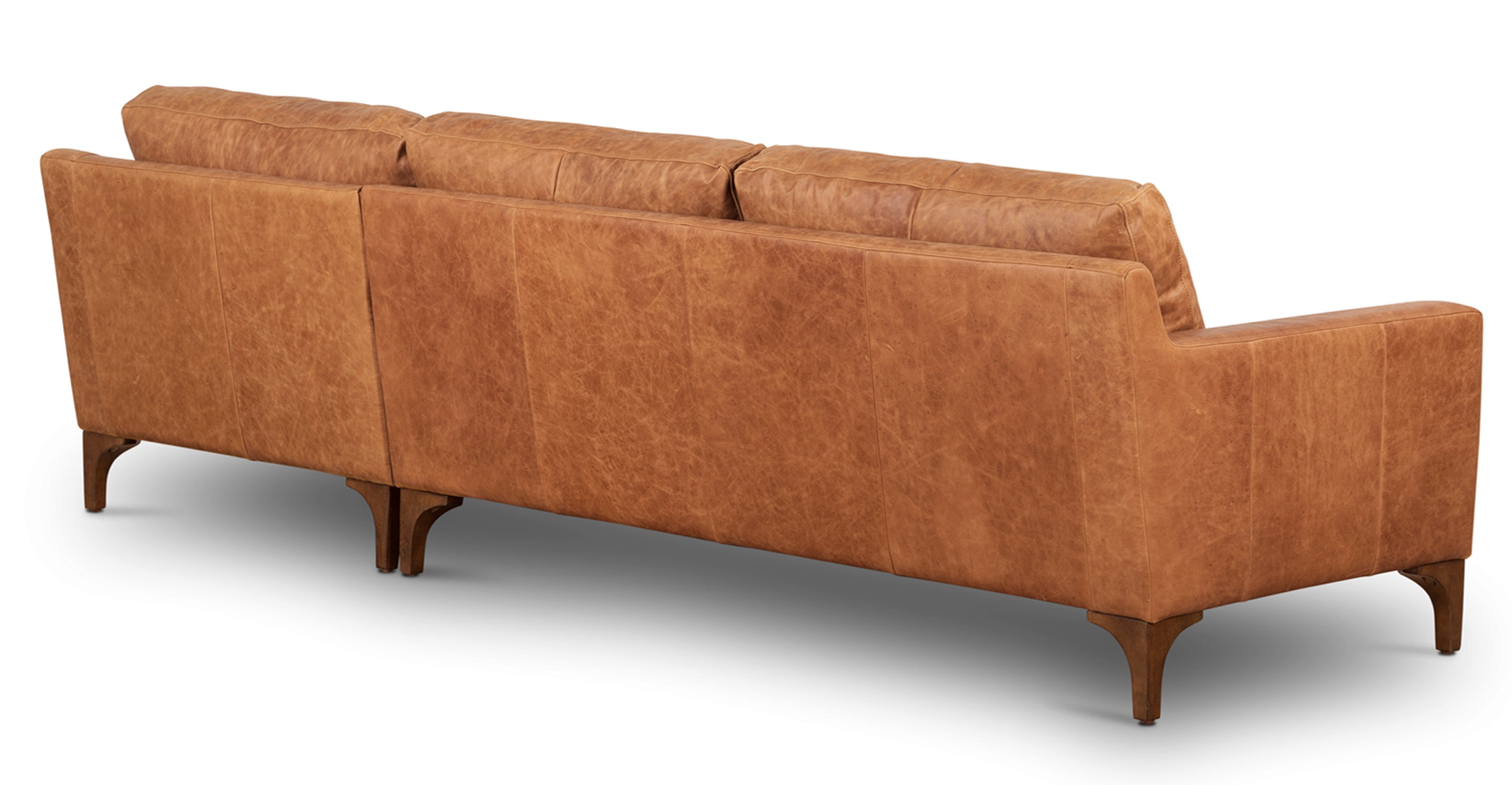 Sorrento Right Facing Sectional Sofa - Modern L-Shaped Couch with Reversible Chaise for Living Room, Family Room & Home Theater