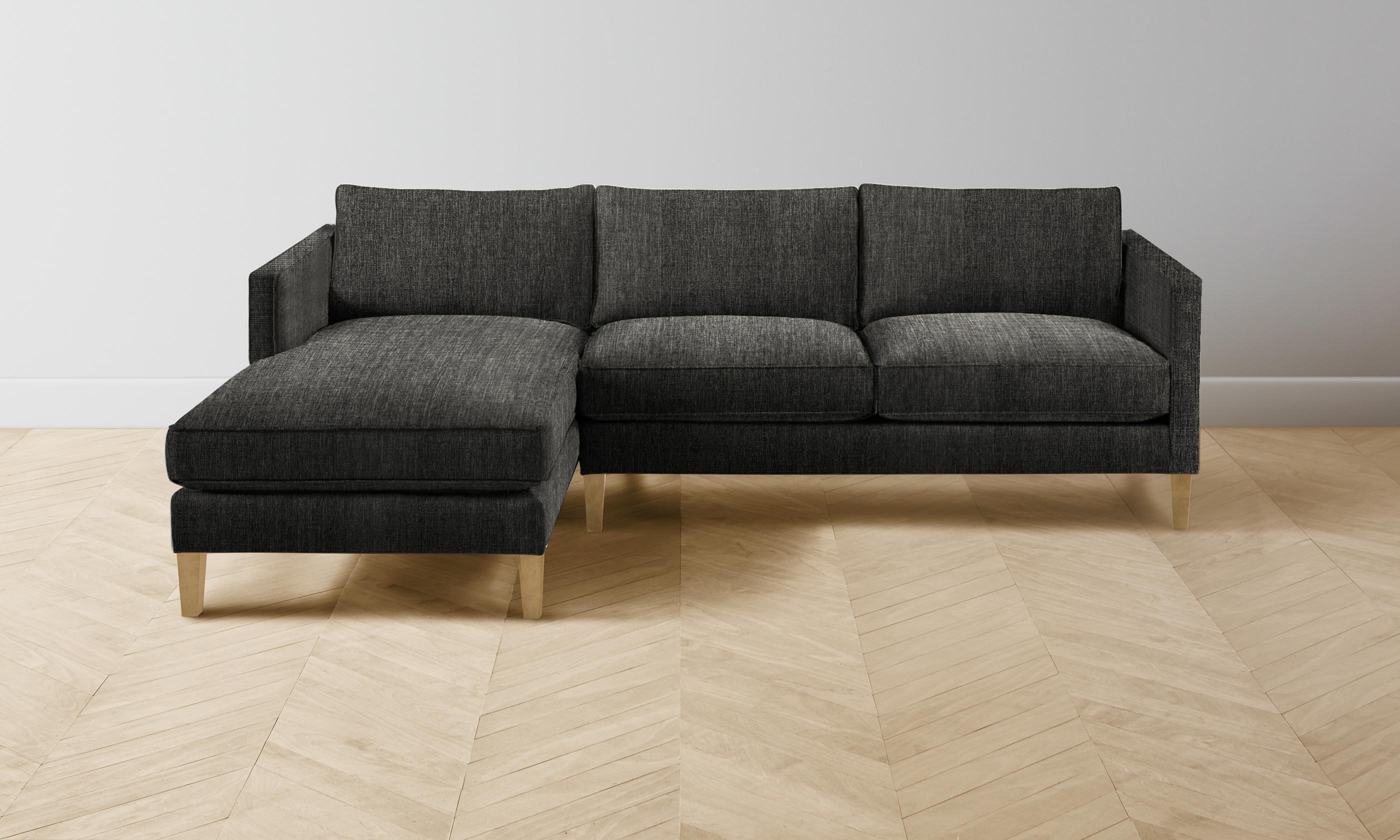 Crosby Sectional Sofa - Performance Tweed Upholstery, Modern Comfort for Living Room & Family Room - Perfect for Relaxing & Entertaining