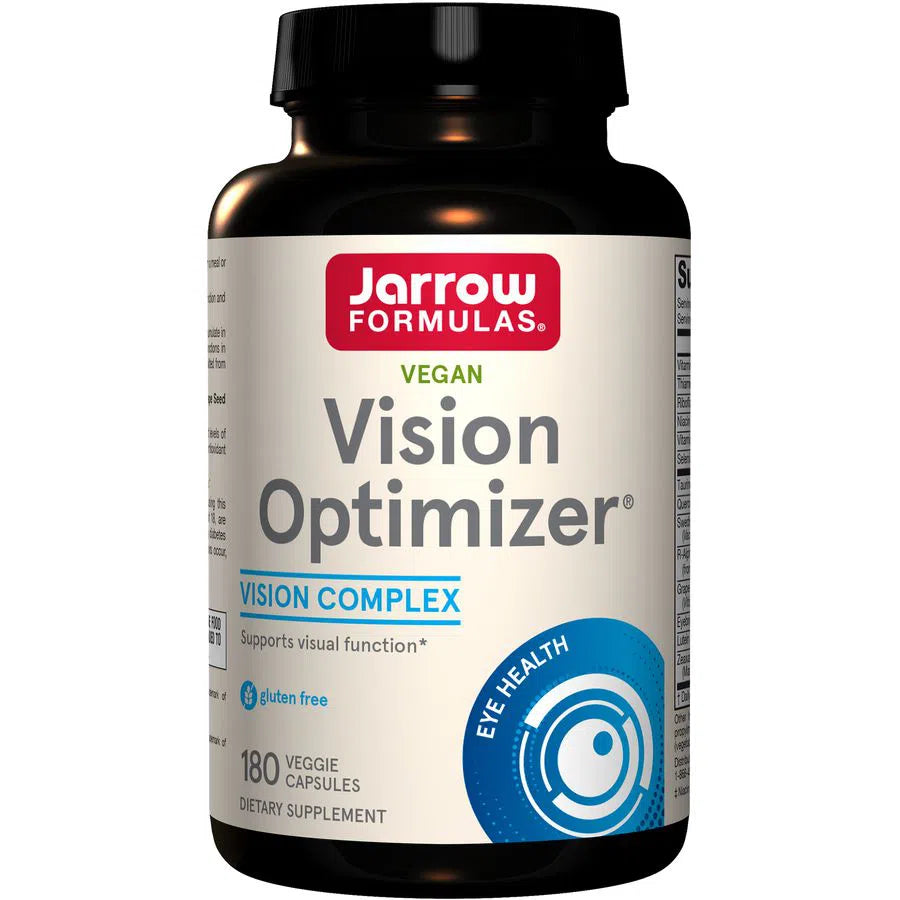 Jarrow Formulas Vision Optimizer - Eye Health Supplement with Lutein, Zeaxanthin & Bilberry Extract | Supports Macular Health & Visual Function | Perfect for Computer Users & Night Drivers