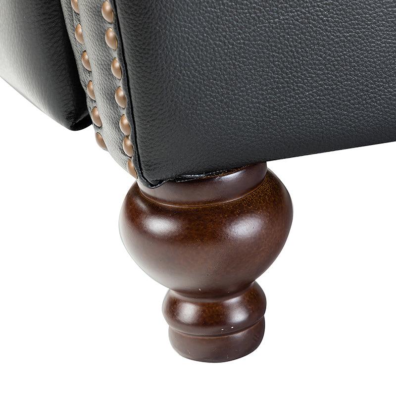 Mid Century Modern Genuine Leather Recliner Chair - Consuela Handcrafted Lounge Chair for Living Room, Office & Home Theater