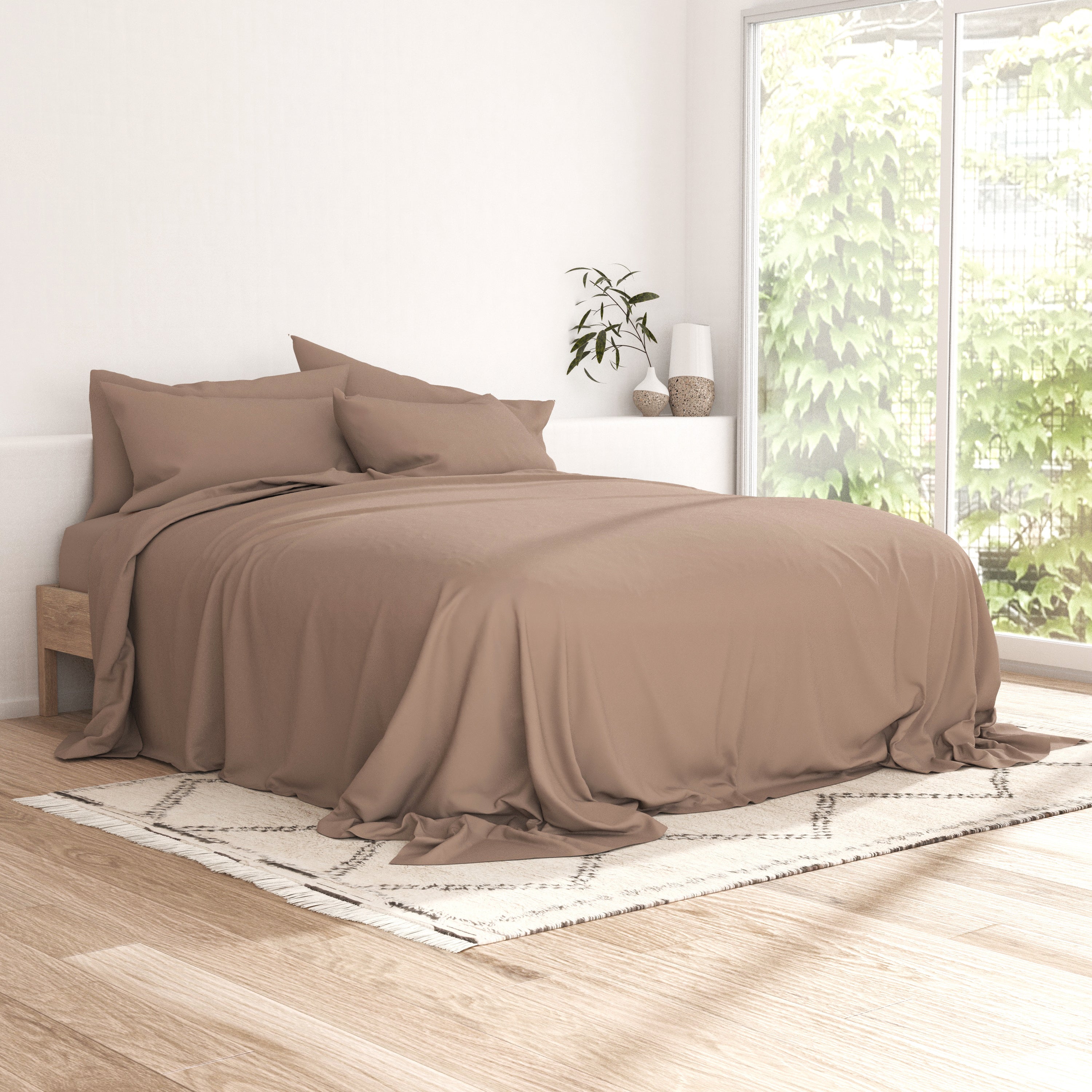 6-Piece Essential Sheet Set - Soft & Breathable Bed Sheets for Ultimate Comfort - Perfect for Bedroom, Guest Room, or Dorm Use - SLEEP60