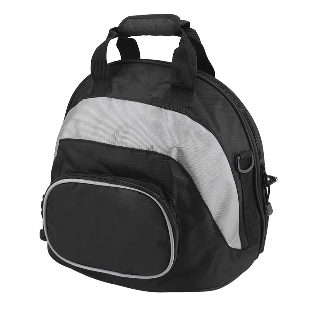 Motorcycle Helmet Bag - Waterproof Powersports Helmet Storage Backpack with Shoulder Strap, Multi-Functional Travel Luggage for Biking & Racing (Grey Black) - Perfect for Motorcycle Rides, Commuting & Outdoor Adventures