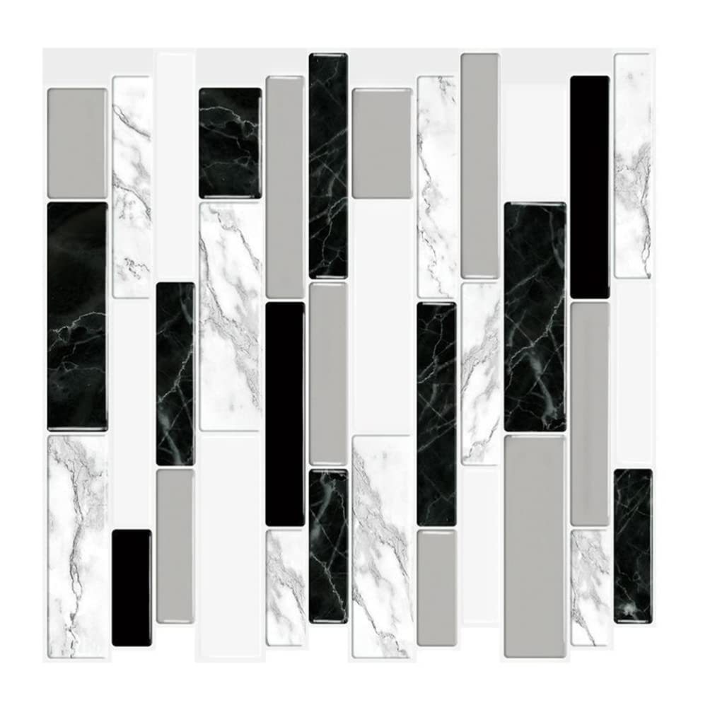 SOLUSTRE 3D Brick Wallpaper - Peel and Stick Self-Adhesive Wall Sticker Decal for Kitchen, Living Room, Bedroom | Easy DIY Decorative Wall Panels with Checkered Pattern | Perfect for Home Renovation & Interior Design Projects