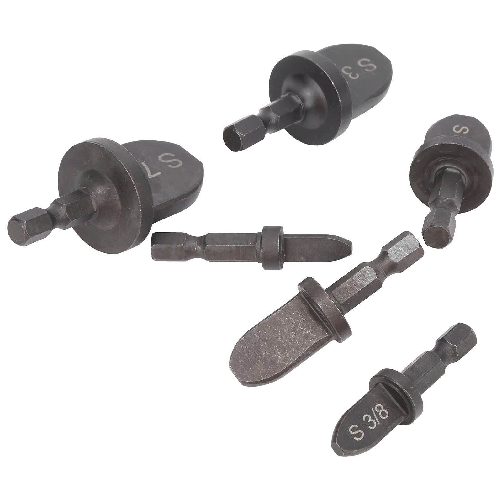 6Pcs Tube Expander Kit - Bearing Steel Hex Handle AC Copper Pipe Swaging Tool Set for HVAC & Refrigeration (Perfect for AC Installation, Repair & Maintenance)