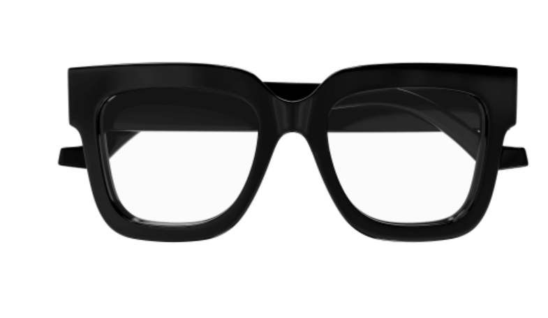 Gucci GG1549O 001 Black Oversized Square Women's Eyeglasses - Stylish Designer Frames for Women, UV Protection, Perfect for Everyday Wear & Fashion Accessories