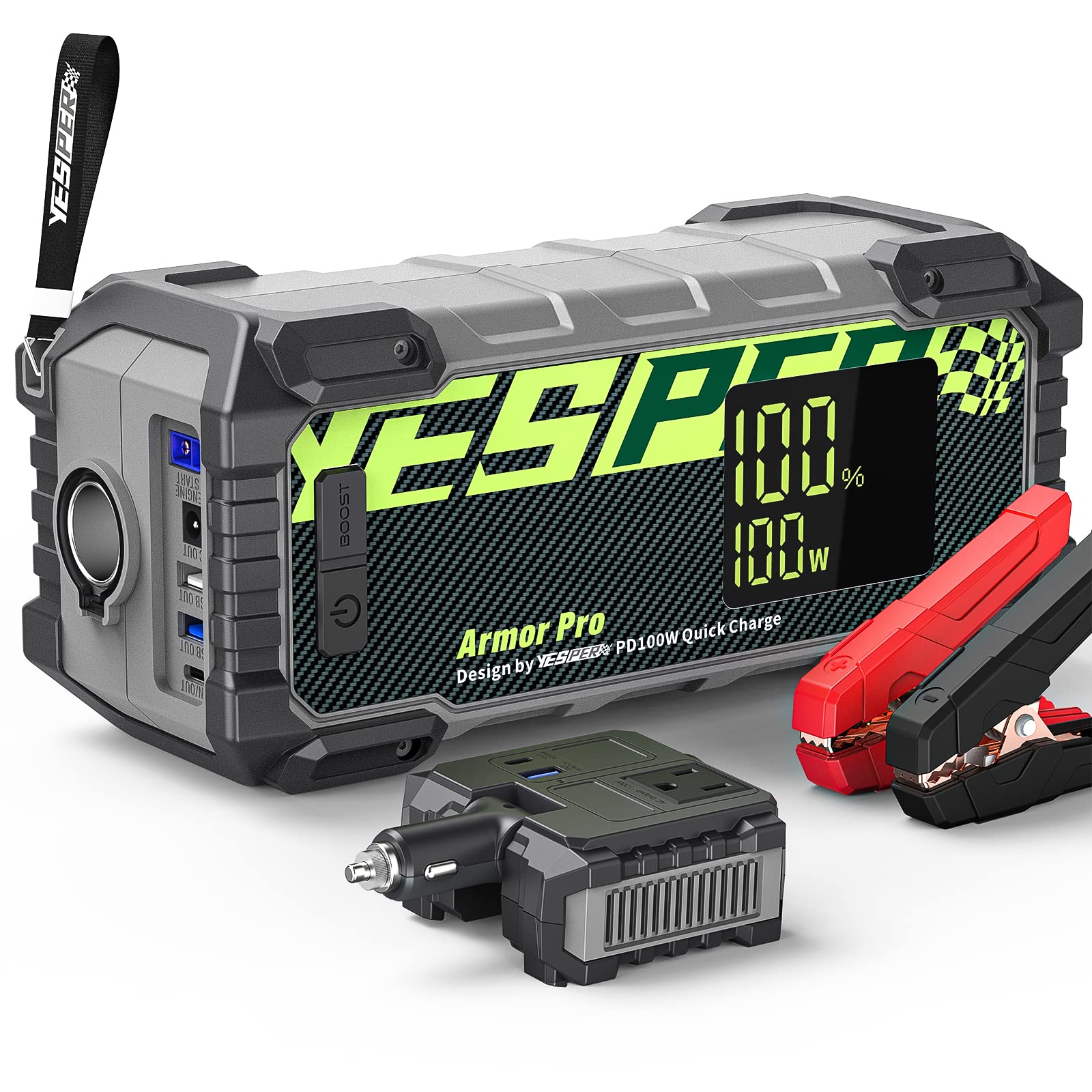 YESPER 240Wh Portable Power Station - 120W AC Outlet, 100W PD USB-C Input/Output, Solar Generator for Camping, Road Trips, Travel & Emergency Power Backup | Compact & Lightweight for Outdoor Adventures