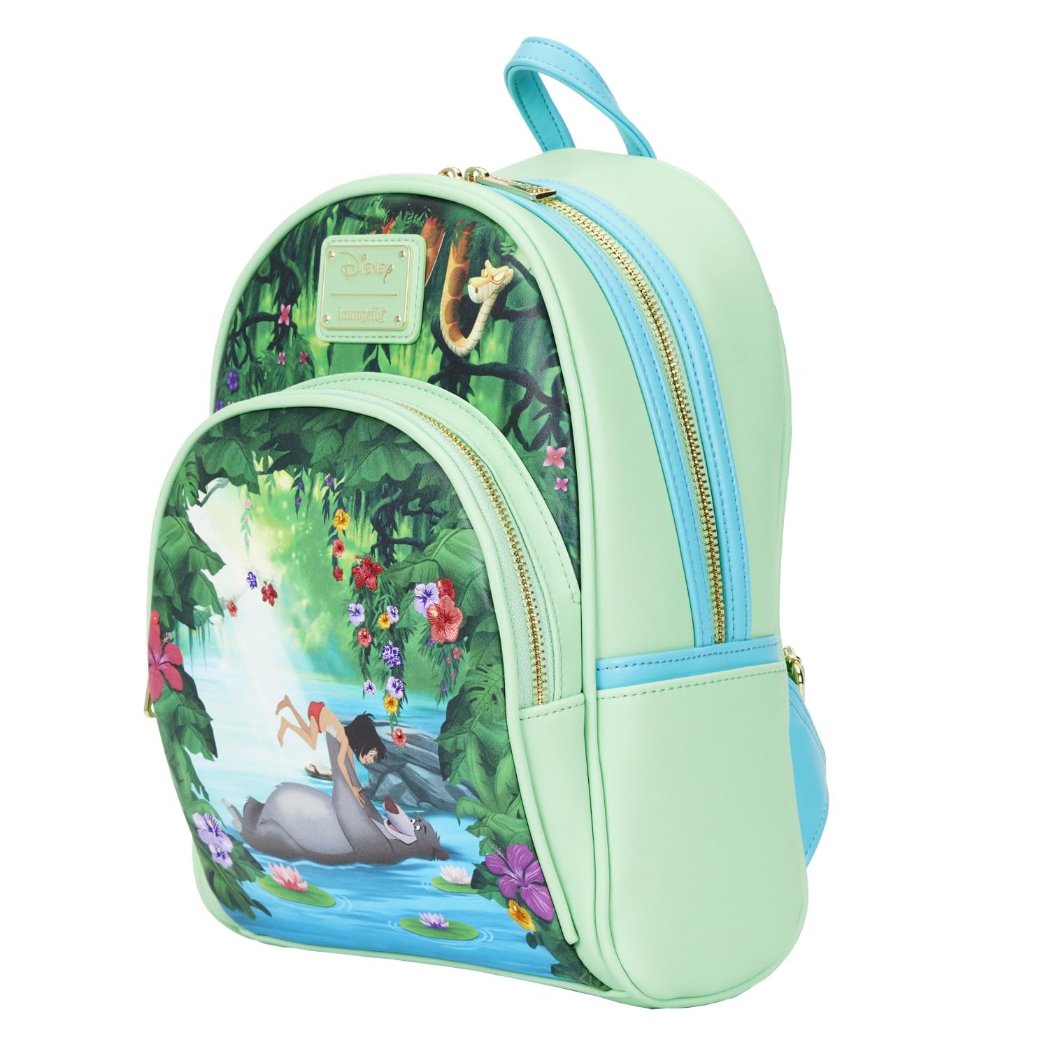 Disney Jungle Book Loungefly Backpack - Bare Necessities Collection | Cute & Durable Disney Themed Backpack for School, Travel & Disney Parks