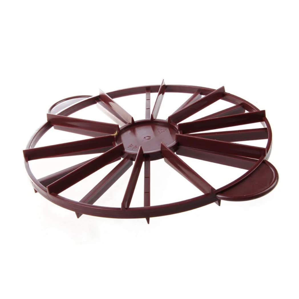 Double Sided Adjustable Cake Divider - 10/12 Portion Marker for Round Cakes | Perfect Cake Slicer & Baking Tool for Birthday, Wedding & Party Desserts