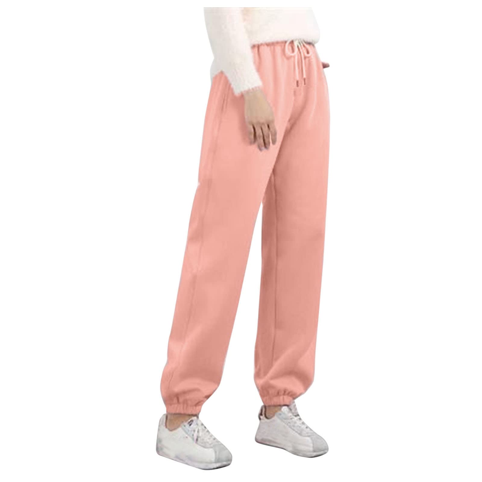 Litetao Women's Fleece Joggers - Winter Warm Sweatpants with Pockets for Workout, Hiking, Outdoor & Athletic Activities | Cozy Lounge Pants for Yoga, Running & Casual Wear