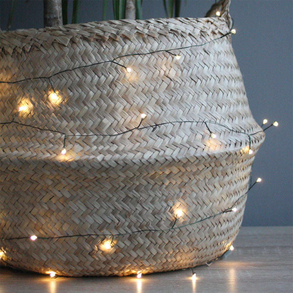Green Wire LED Fairy Lights - 20ft Battery Operated String Lights for Bedroom, Wedding, Party & Outdoor Decor