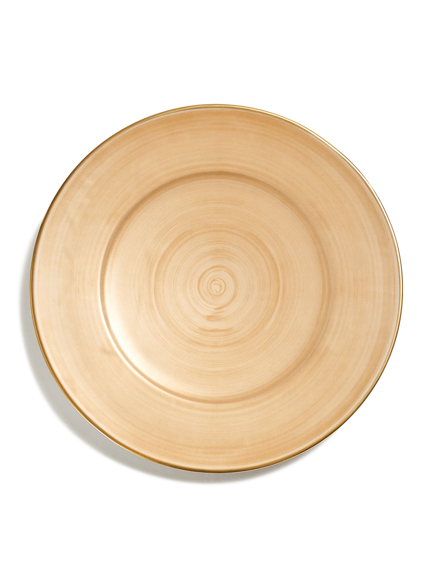 Elegant Brushed Gold Charger Plate - 12 Inch Round Metallic Dinner Plate for Weddings, Parties & Formal Dining - Perfect for Holiday Tablescapes & Special Occasions